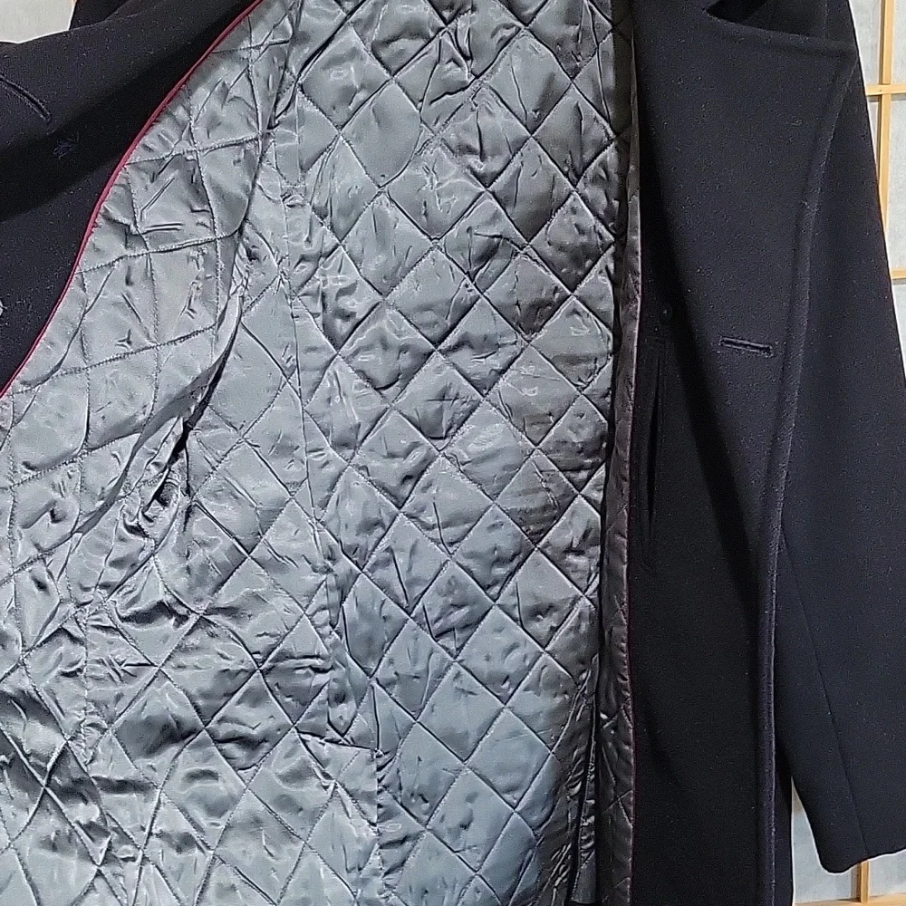 J. Crew black double breasted wool and thinsulate peacoat - Picture 7 of 13